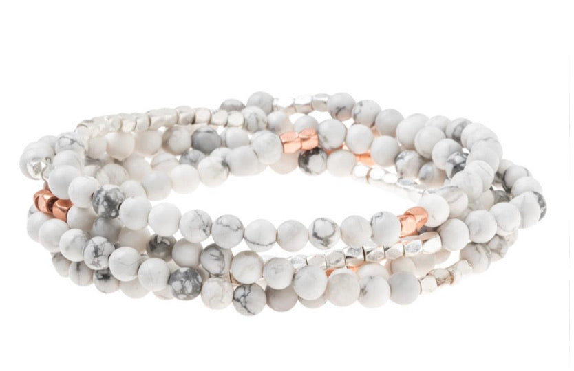 Howlite Stone of Harmony Necklace Bracelet-Scout Curated Wears-The Bugs Ear