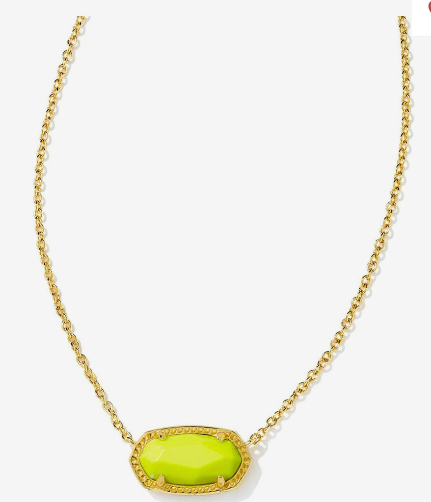 Kendra Scott Elisa Necklace Neon Yellow-Kendra Scott-The Bugs Ear