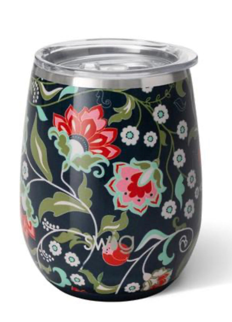 Swig 14 oz Stemless Wine Cup in Lotus Blossom-Swig-The Bugs Ear