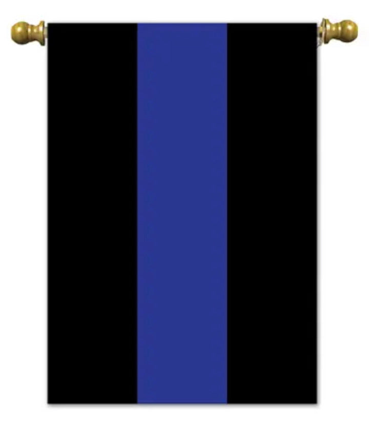 Thin Blue Line Garden Flag-Magnolia Lane-The Bugs Ear