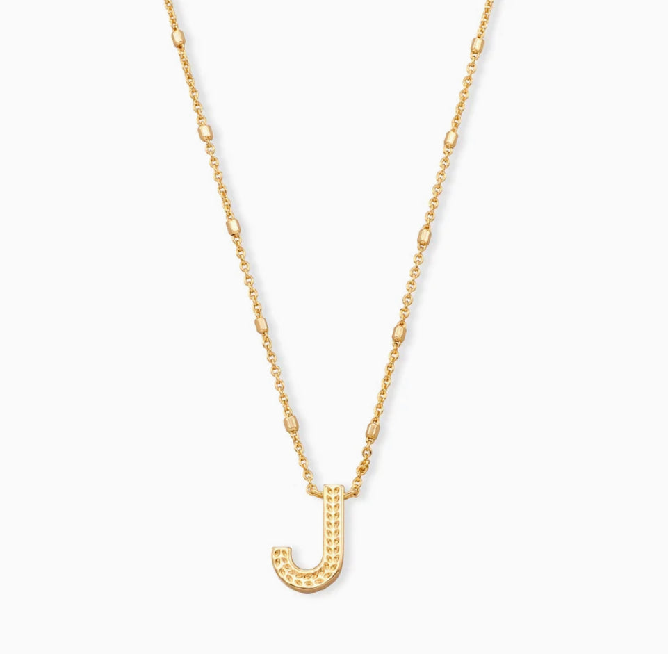 Kendra Scott Letter J Pendant Necklace-Kendra Scott-The Bugs Ear