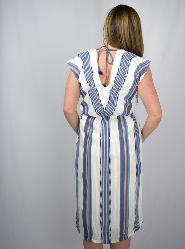 Daisy Mulit Colored Stripe Dress-THML-The Bugs Ear
