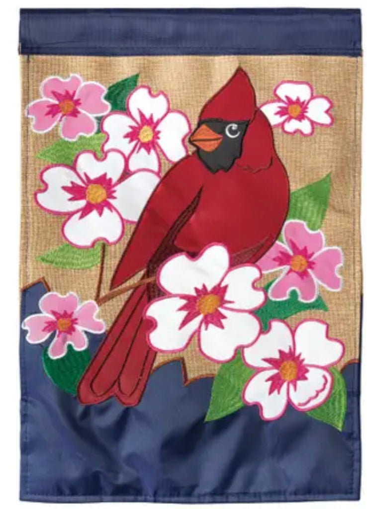 Cardinal Dogwood Garden Flag-Magnolia Lane-The Bugs Ear