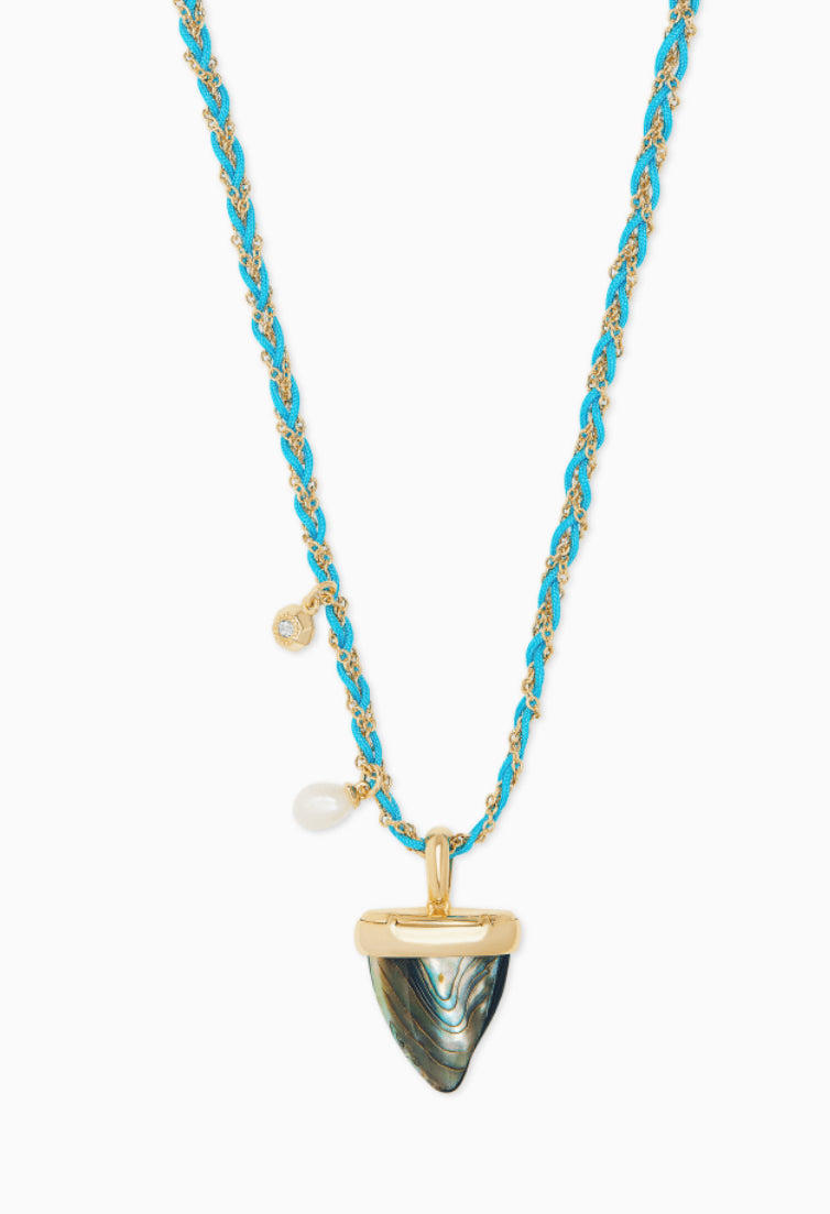 Kendra Scott Miya Rose Gold Pendant Necklace in Abalone Shell | 4217702531  | Borsheims