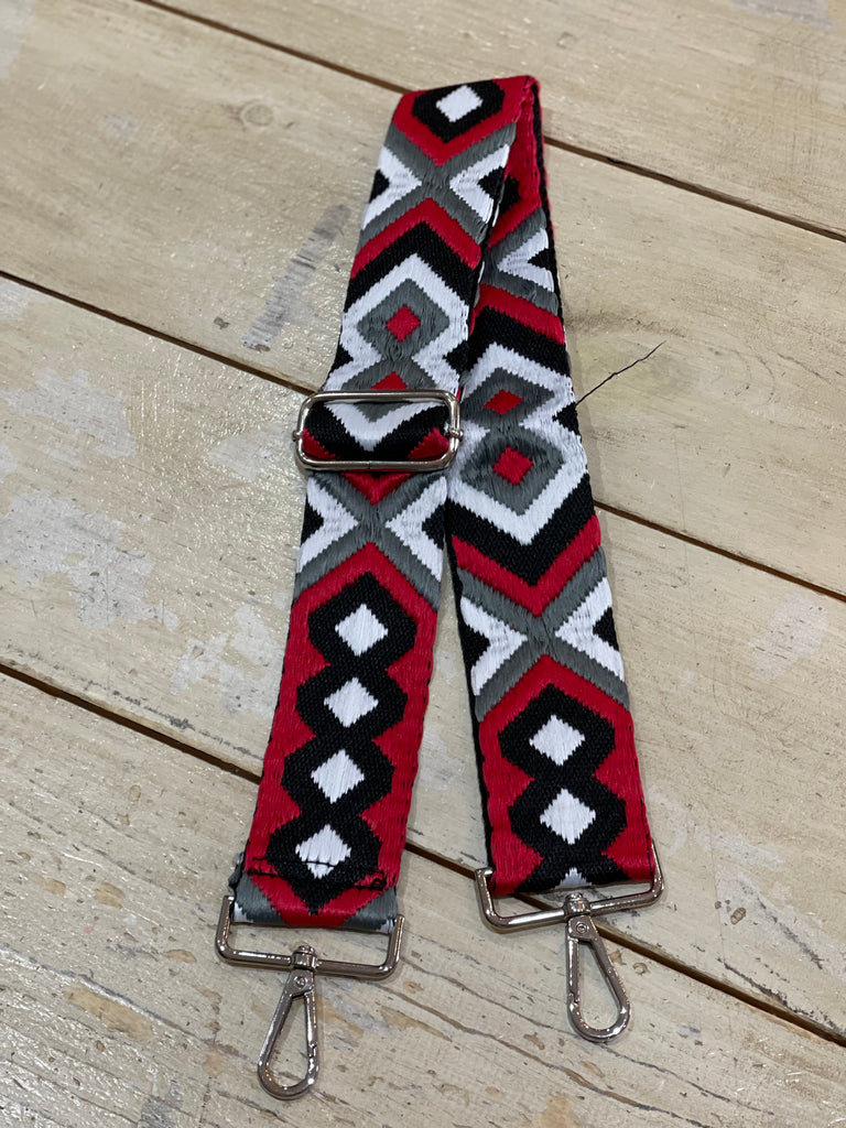 Ahdorned Red White Black Aztec Strap-Ahdorned-The Bugs Ear