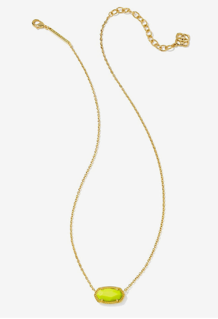 Kendra Scott Elisa Necklace Neon Yellow-Kendra Scott-The Bugs Ear