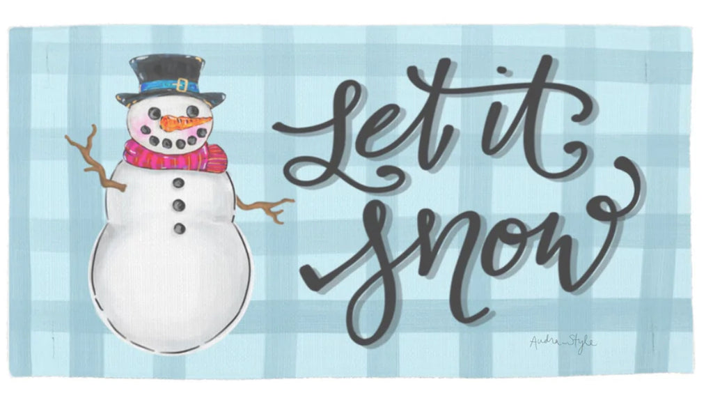 Let It Snow Snowman Design Pillow Swap-LuckyBird-The Bugs Ear