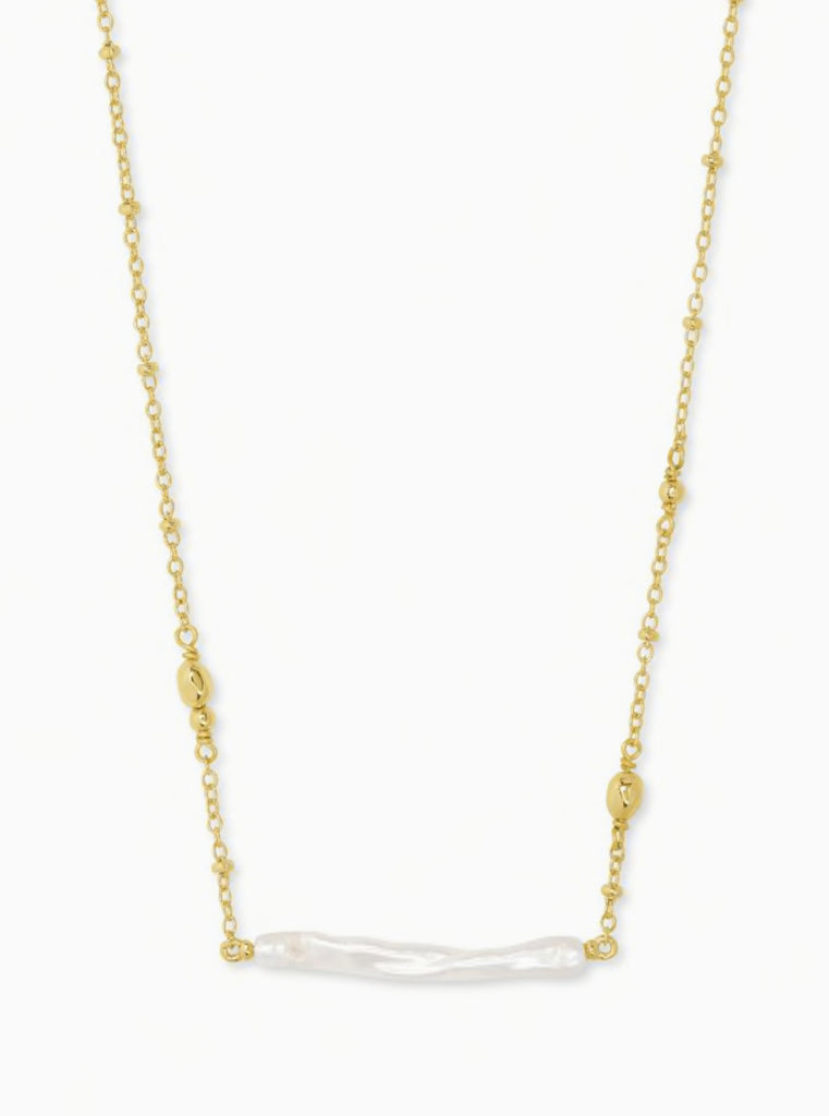 Kendra Scott Eileen Gold Pendant Necklace In White Pearl-Kendra Scott-The Bugs Ear