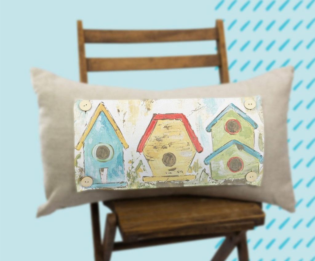 Birdhouse Color Pillow Swap-LuckyBird-The Bugs Ear