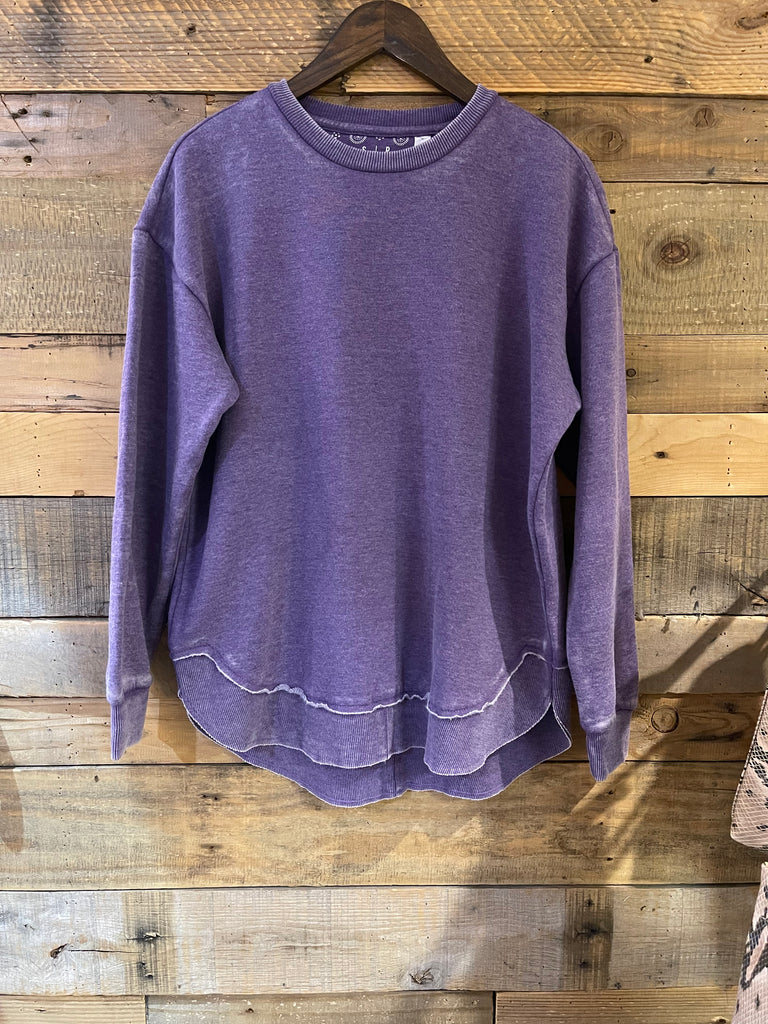 Vintage Poncho Fleece Sweatshirt in Purple-Royce-The Bugs Ear