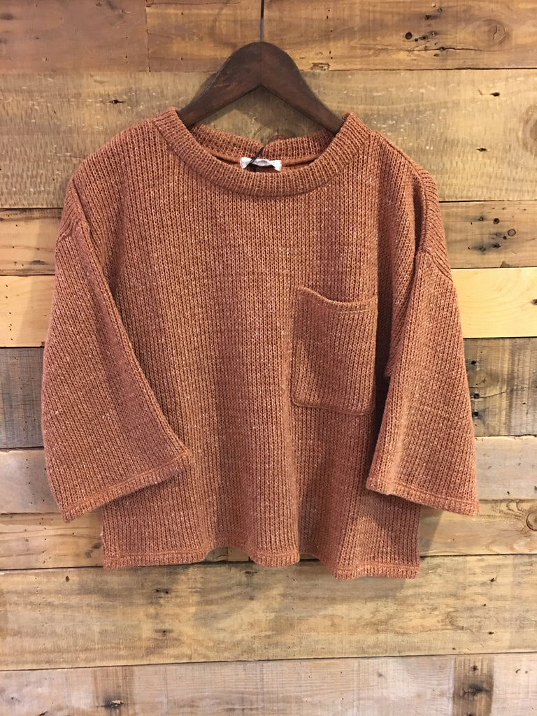 Oriana Lounge Knit Sweater With Pocket-THML-The Bugs Ear