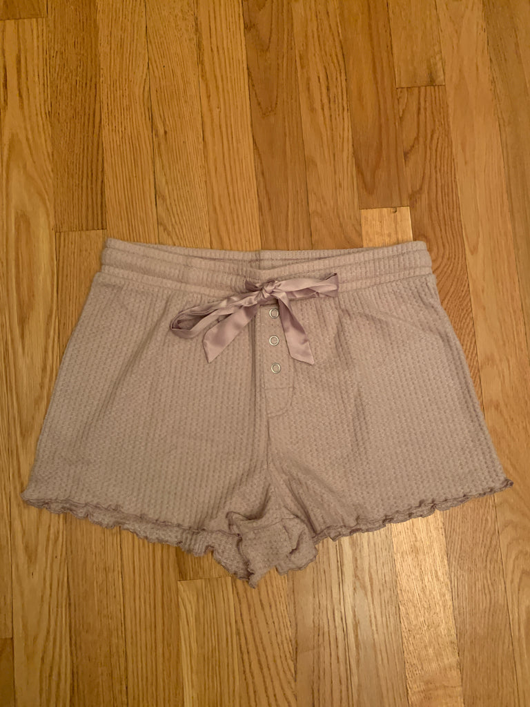 Z Supply Frills Thermal Short in Dusty Rose-Z Supply-The Bugs Ear