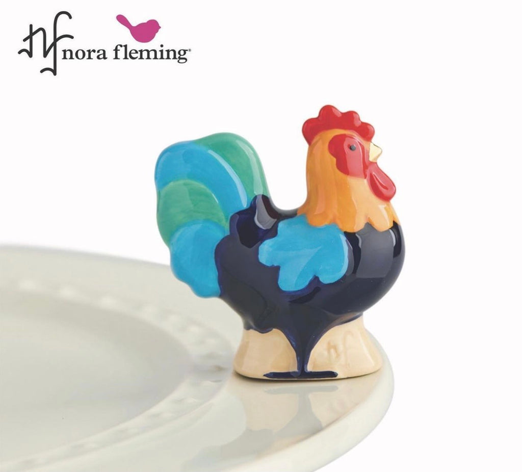 Nora Fleming Cock A Doodle Doo Rooster Mini-Nora Fleming-The Bugs Ear