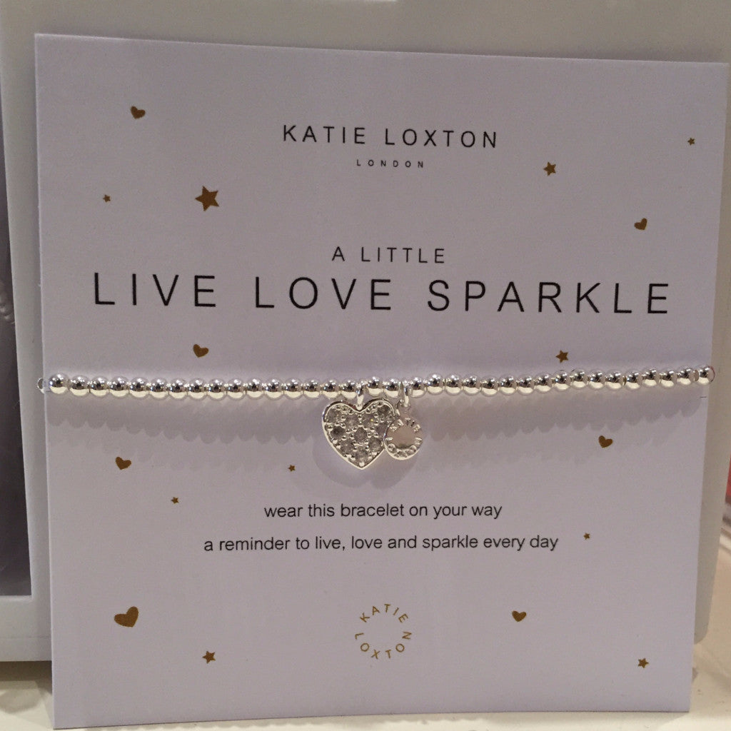 Katie Loxton A Little Live Love Sparkle Bracelet-Katie Loxton-The Bugs Ear