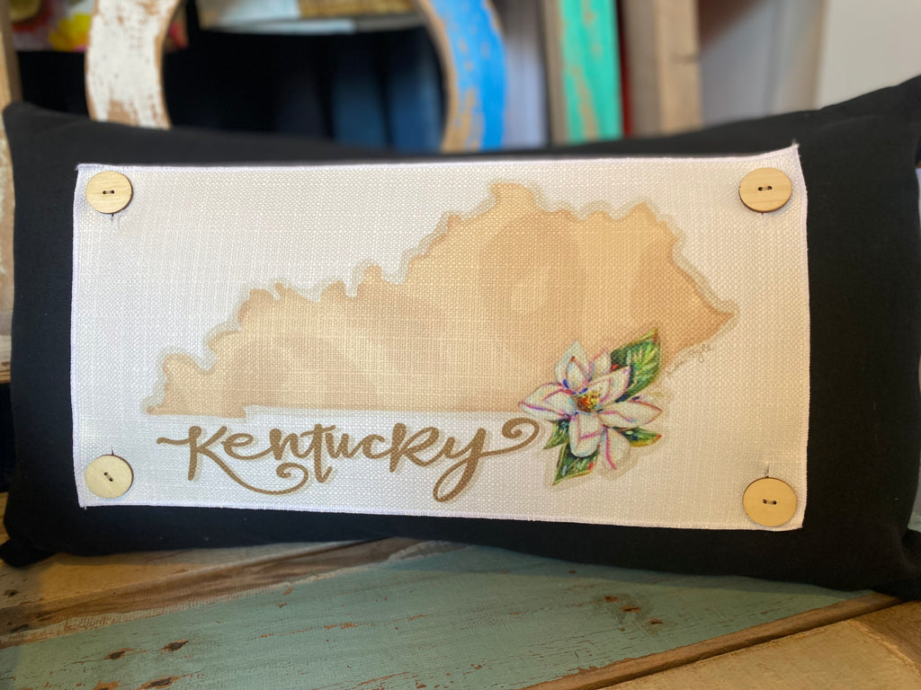 Kentucky Gold Leopard State Pottery Pillow Swap-LuckyBird-The Bugs Ear