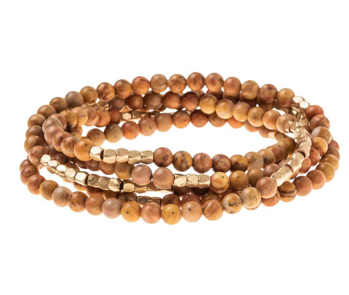 Petrified Wood Stone of Renewal Necklace Bracelet-Scout Curated Wears-The Bugs Ear