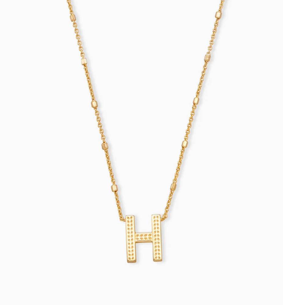 Kendra Scott Letter H Pendant Necklace-Kendra Scott-The Bugs Ear