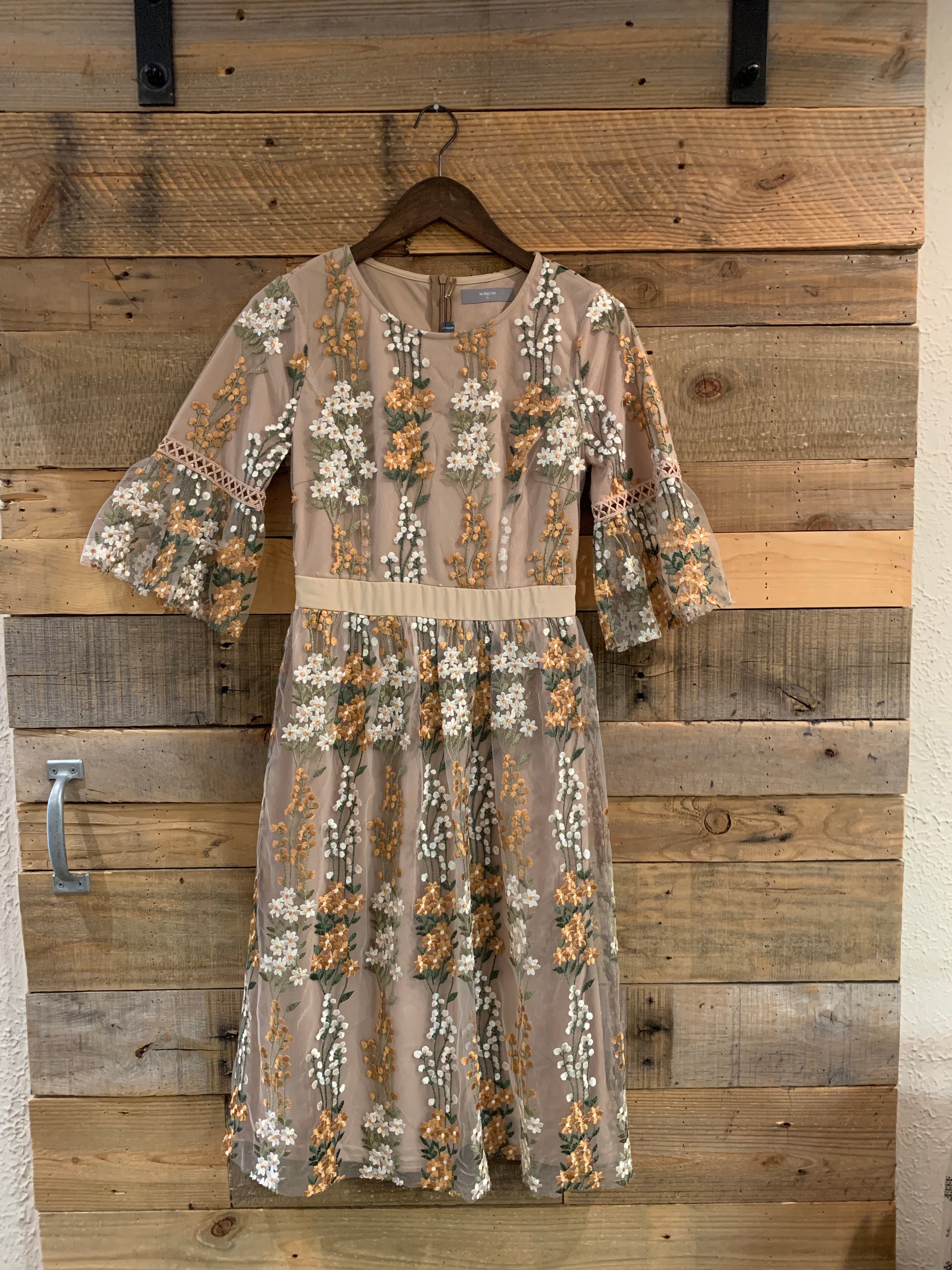 Matilda Floral Embroidered Dress – The Bugs Ear