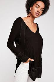We The Free Catalina Thermal Top Black-Free People-The Bugs Ear