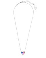 Kendra Scott Ari Heart Silver Pendant Necklace In Watercolor Illusion-Kendra Scott-The Bugs Ear