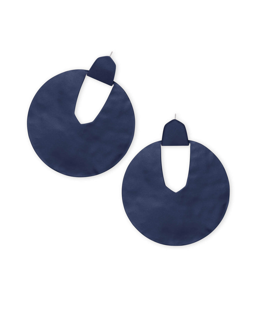 Kendra Scott Diane Matte Statement Earrings In Navy-Kendra Scott-The Bugs Ear