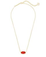 Kendra Scott Elisa Gold Pendant Necklace In Bronze Veined Red Magnesite-Kendra Scott-The Bugs Ear