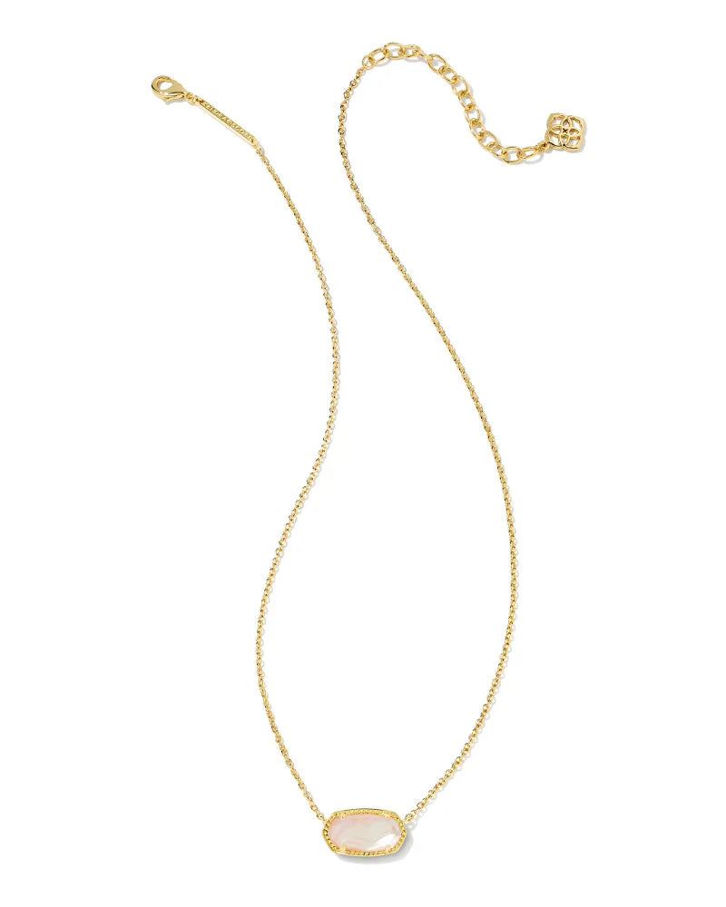 Kendra Scott Elisa Gold Pendant Necklace in Golden Abalone-Kendra Scott-The Bugs Ear