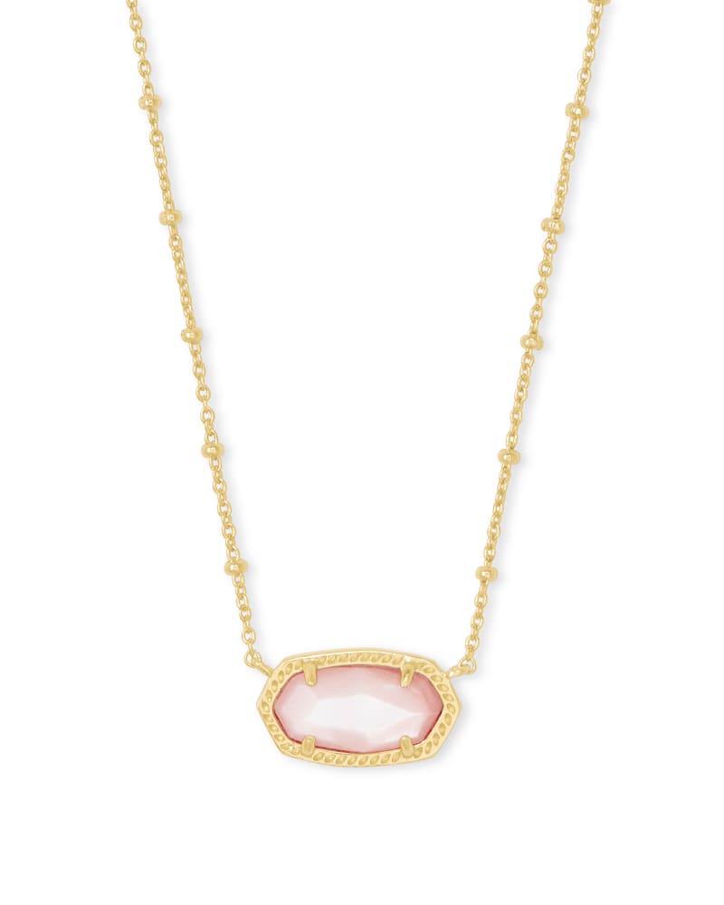 Kendra Scott Elisa Satellite Gold Pendant Necklace In Rose Mother Of Pearl-Kendra Scott-The Bugs Ear