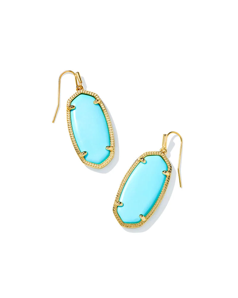 Madison Daisy Bright Silver Statement Earrings in Light Blue Opal Crystal | Kendra  Scott