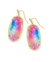 Kendra Scott Elle Gold Drop Earrings In Watercolor Illusion-Kendra Scott-The Bugs Ear