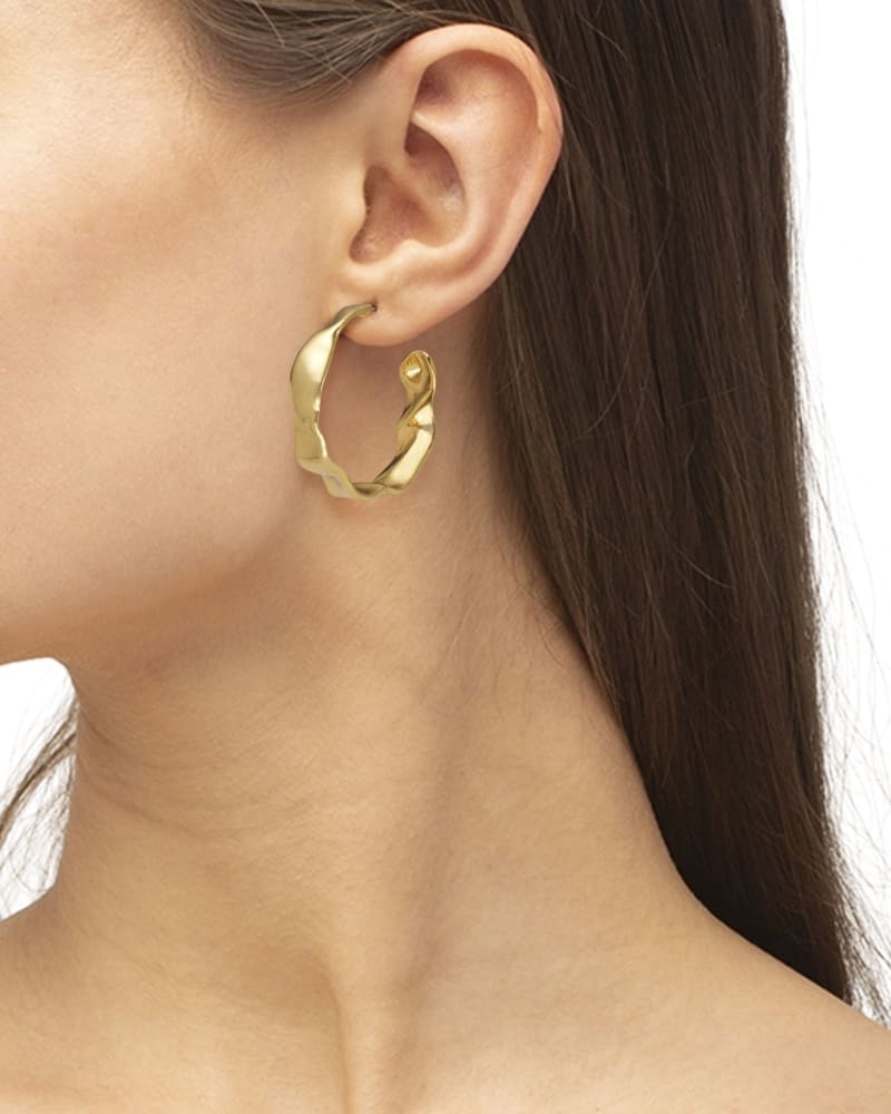 Kendra Scott Holland Hoop Earrings In Vintage Gold-Kendra Scott-The Bugs Ear