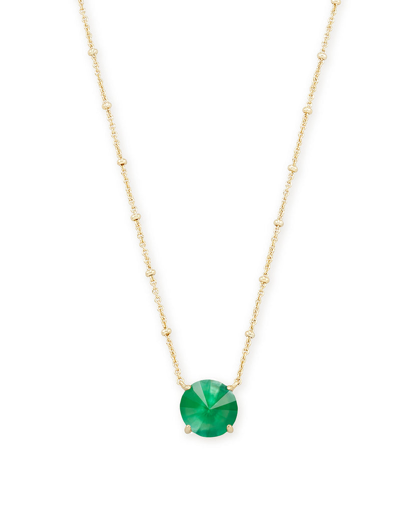 Kendra Scott Jolie Gold Pendant Necklace In Jade Green Illusion-Kendra Scott-The Bugs Ear