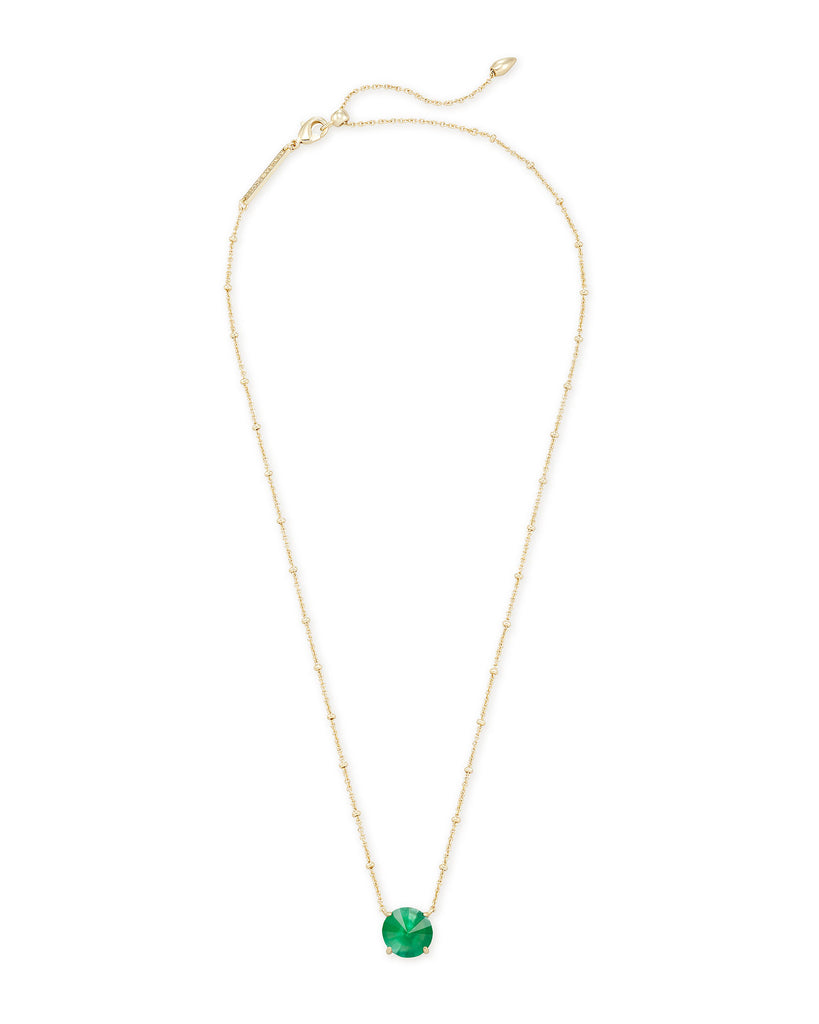 Kendra Scott Jolie Gold Pendant Necklace In Jade Green Illusion-Kendra Scott-The Bugs Ear