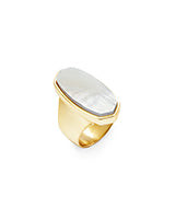 Kendra Scott Kit Gold Cocktail Ring In Ivory Pearl-Kendra Scott-The Bugs Ear