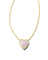 Kendra Scott Love U Gold Pendant Necklace in Ivory Mother-of-Pearl-Kendra Scott-The Bugs Ear