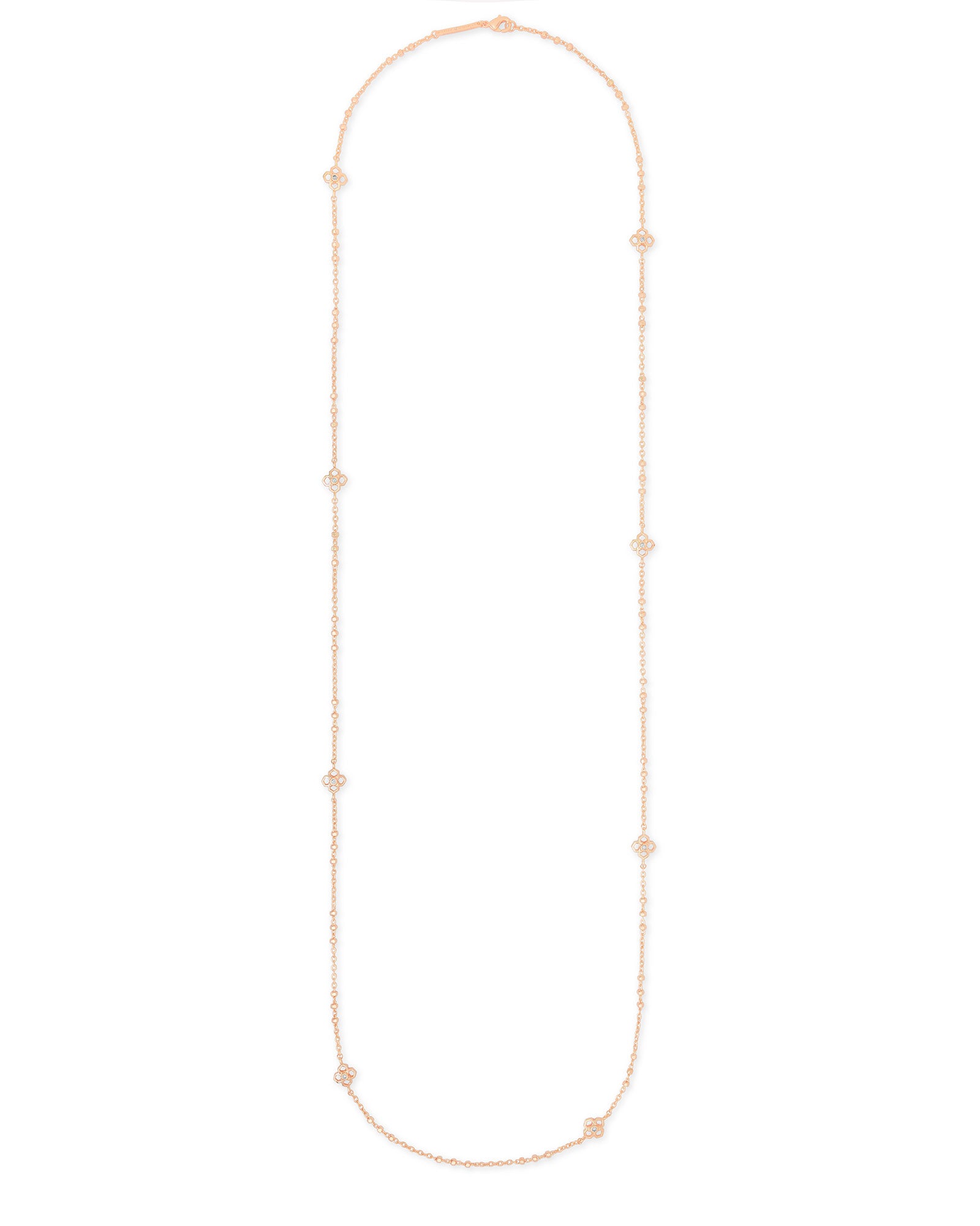 KENDRA SCOTT Goldtone White Iridescent Bar Necklace – ReturnStyle