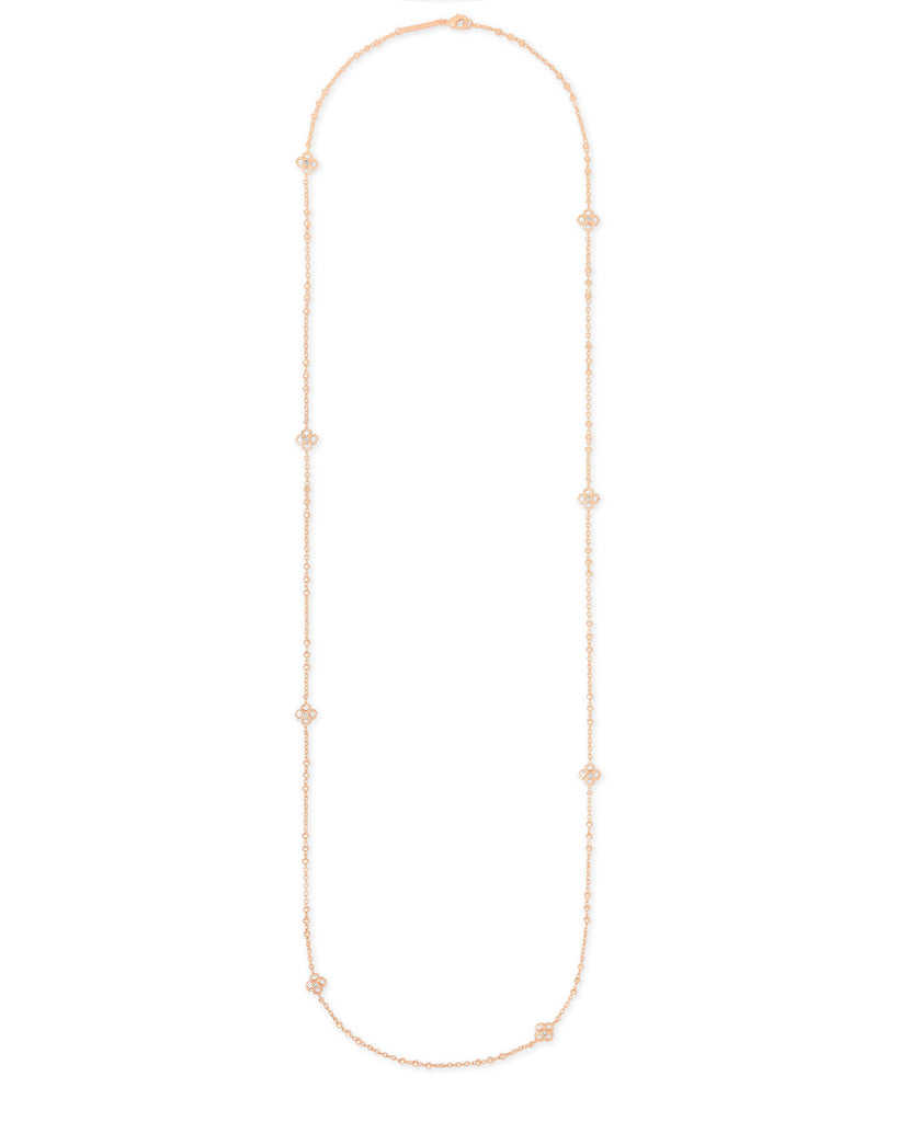 Kendra Scott Rue Long Strand Necklace In Rose Gold-Kendra Scott-The Bugs Ear