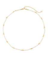 Kendra Scott Scarlet Gold Collar Necklace In White Pearl-Kendra Scott-The Bugs Ear