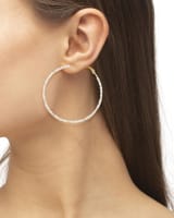 Kendra Scott Scarlet Gold Hoop Earrings In White Pearl-Kendra Scott-The Bugs Ear