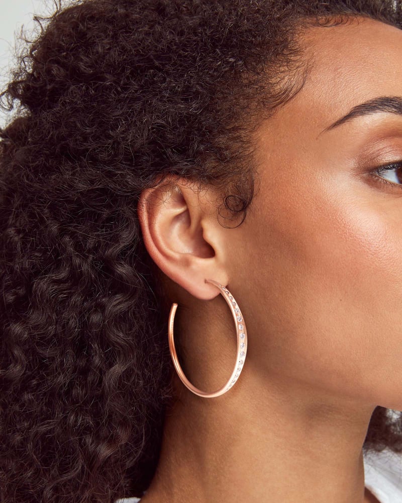 Kendra Scott Selena Hoop Earrings In Rose Gold-Kendra Scott-The Bugs Ear