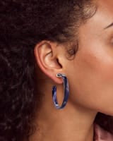 Kendra Scott Kash Hoop Earrings In Indigo Acetate-Kendra Scott-The Bugs Ear