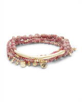 Kendra Scott Supak Gold Beaded Bracelet Set In Pink Rhodonite-Kendra Scott-The Bugs Ear