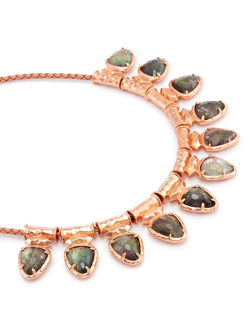 Kendra Scott Willow Rose Gold Choker in Crystal Gray Illusion-Kendra Scott-The Bugs Ear