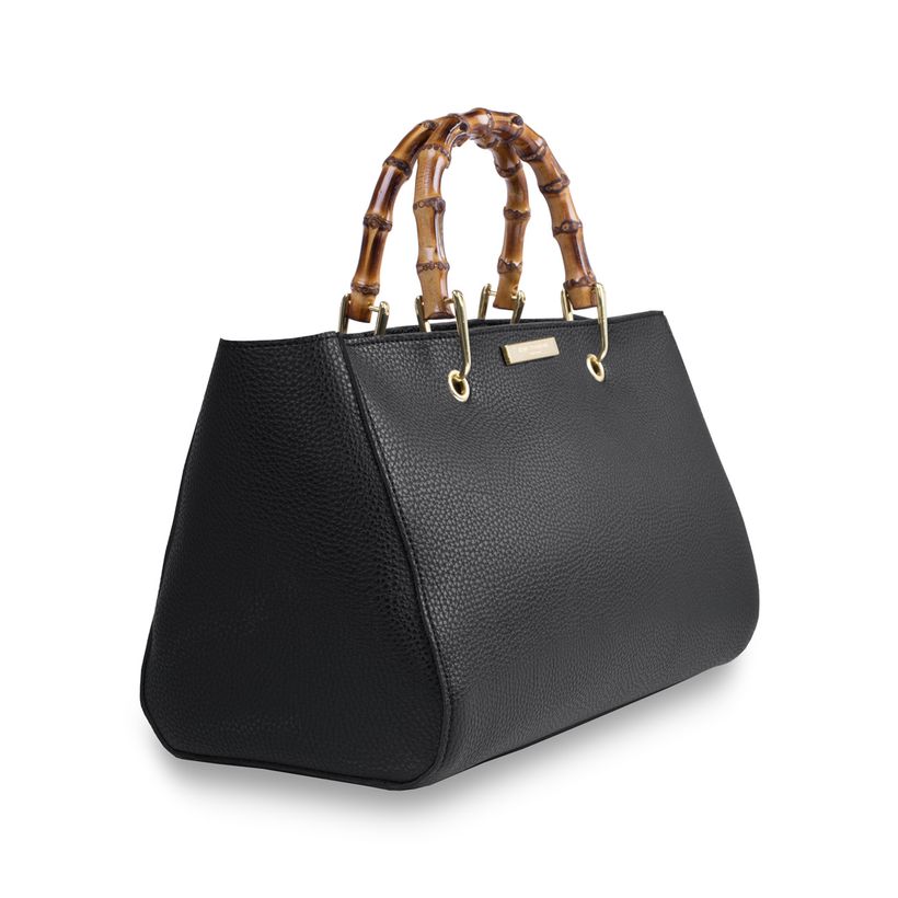 Katie Loxton Avery Bamboo Bag in Black-Katie Loxton-The Bugs Ear