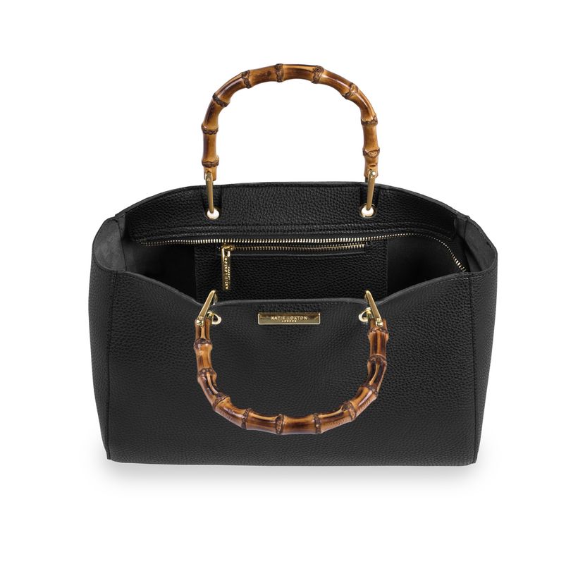 Katie Loxton Avery Bamboo Bag in Black-Katie Loxton-The Bugs Ear