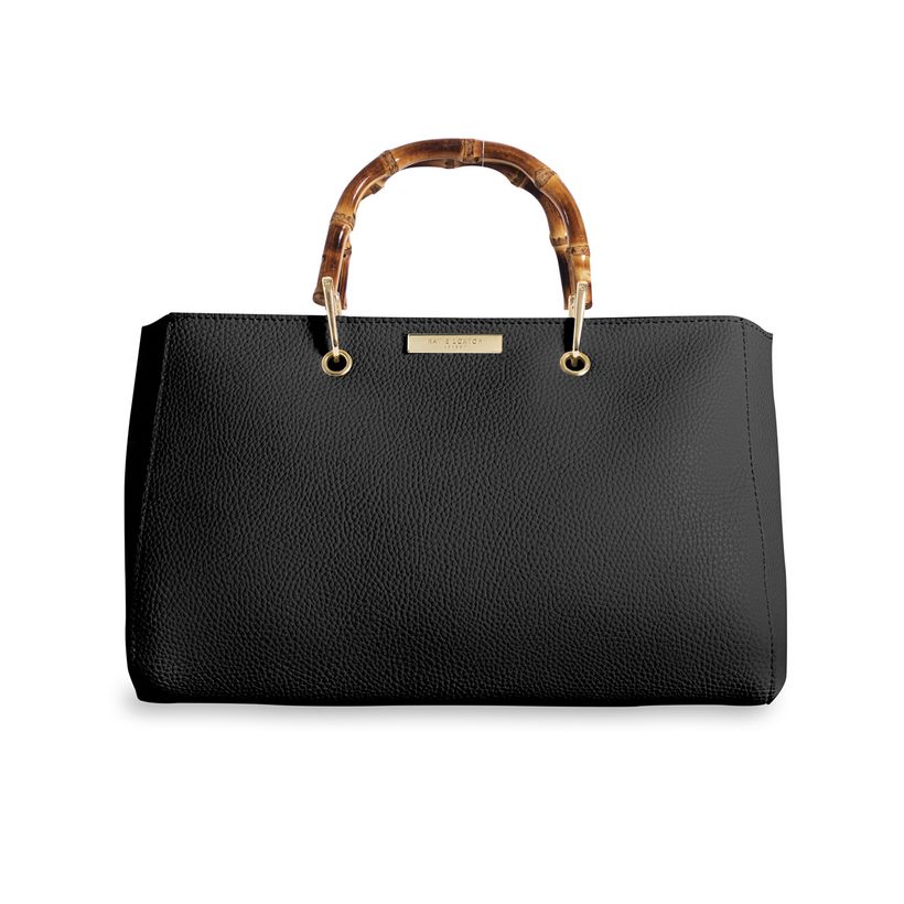 Katie Loxton Avery Bamboo Bag in Black