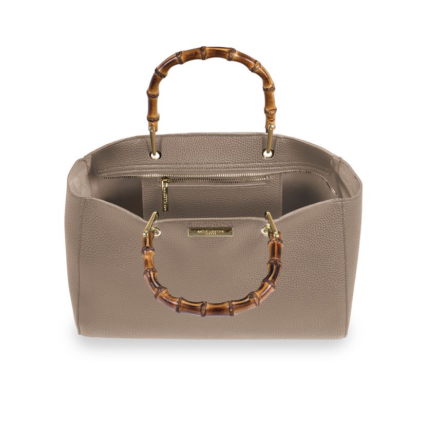 Katie Loxton Avery Bamboo Bag in Taupe – The Bugs Ear