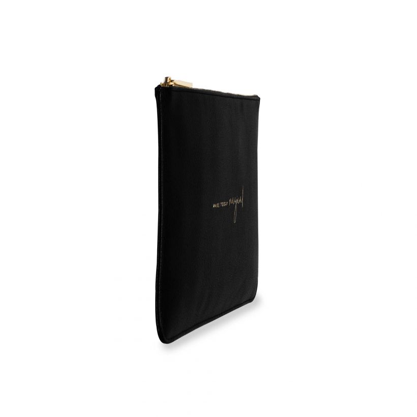 Katie Loxton Perfect Pouch Make Today Magical in Black-Katie Loxton-The Bugs Ear