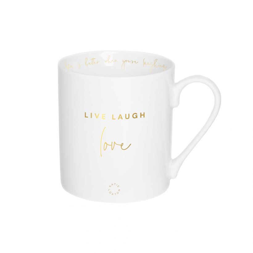 Katie Loxton Porcelain Mug Live Laugh Love-Katie Loxton-The Bugs Ear