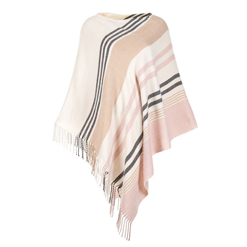 Ladylike Stripe Blanket Poncho – The Bugs Ear